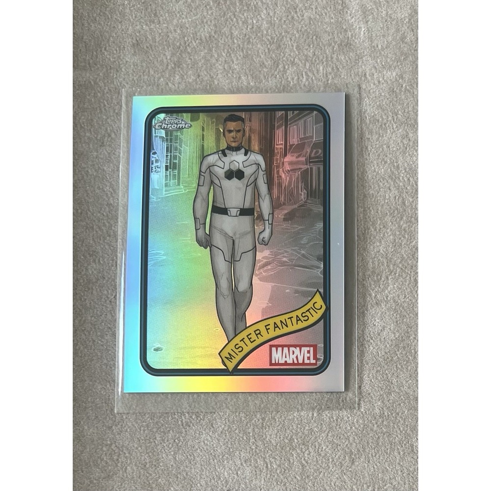 2025 Topps Chrome Marvel Mister Fantastic #89 Refractor Card Fantastic Four‎